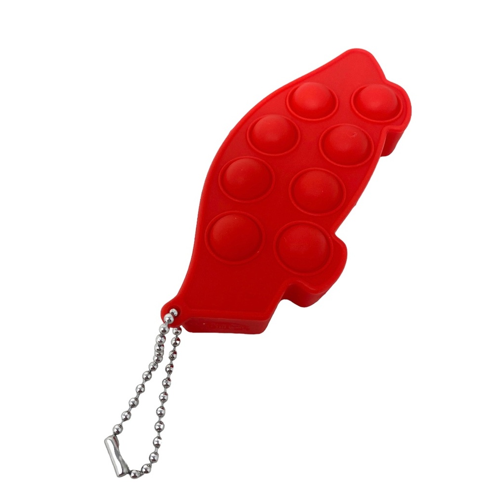VANS Silicone Pop It With Stainless Steel Keychain Red VN000CECNOA